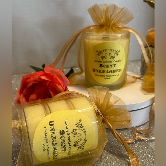 PINEAPPLE ROSEWATER MUSK Other - NEW- PINEAPPLE ROSEWATER & MUSK: SCENT UNLEASHED, LUXURY HAND POURED CANDLES.